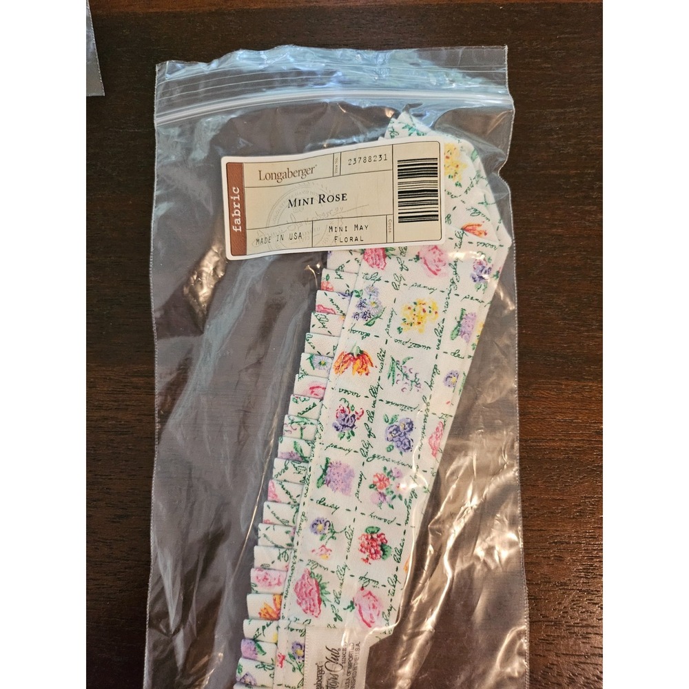 Longaberger Collector Club May Series Mini Rose Basket Liner #23788231 NEW